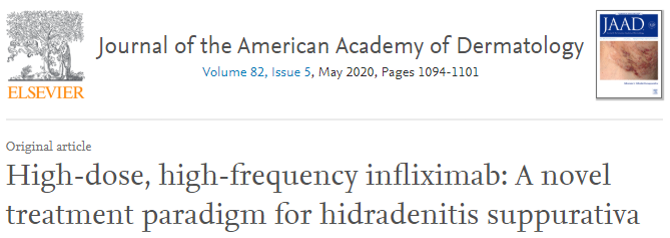 High-dose, high-frequency infliximab: A
novel treatment paradigm for hidradenitis suppurativa